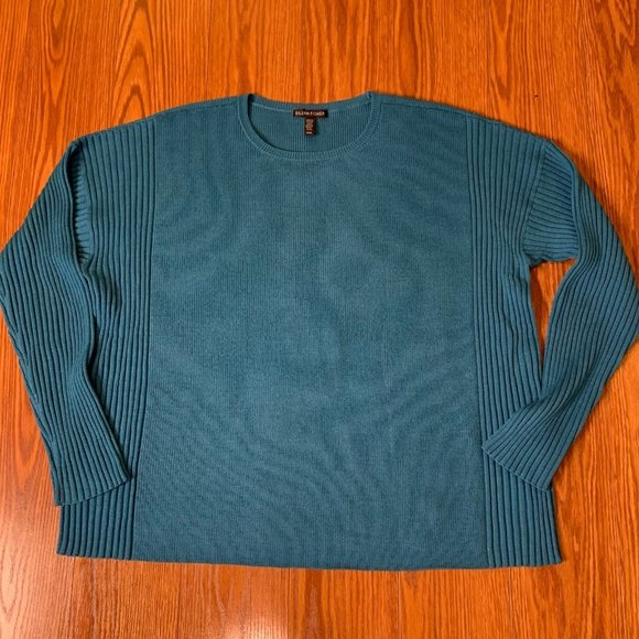 Eileen Fisher‎ Womens Medium Extra Fine Merino Wool Italian Yarn Sweater - Picture 1 of 5